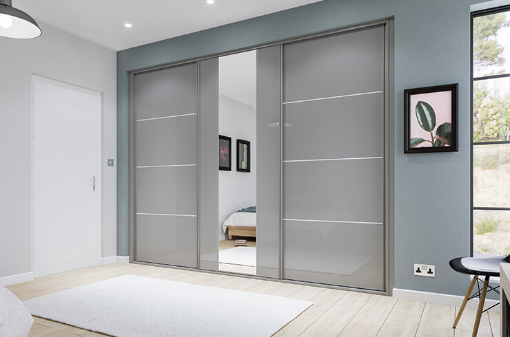 Classic Stone Grey Frame and Stone Grey Glass with Cashmere